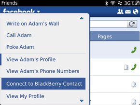 Koneksikan Facebook dengan Blackberry Contacts Tips : Koneksikan Facebook, Twitter dan Blackberry Messenger ke Blackberry Contact tips 