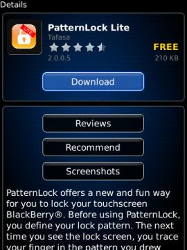 screenshot screen lock Tips: Amankan BlackBerry dengan Kunci Pola Layar tips guide