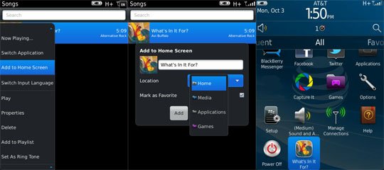 Add media file to homescreen OS7 Tips : Menambahkan Musik, Video atau Gambar di Homescreen Blackberry OS7 tips 