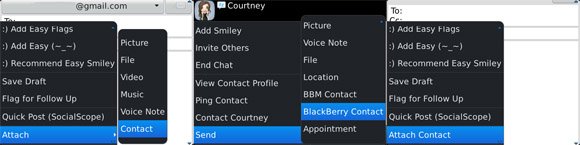 Blackberry Vcard 2 Tips : Cara Cepat Kirim Daftar Kontak di Blackberry OS6 dan OS7 tips 