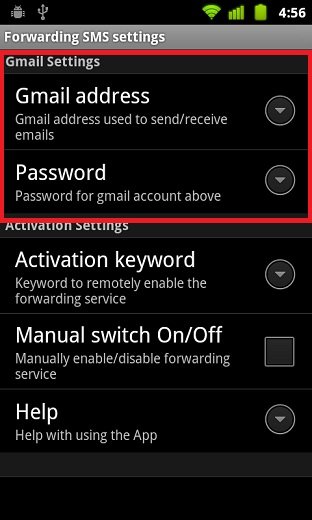 SMS2Gmail 2 Tips : 3 Langkah Forward Misscall dan SMS dari Android ke Gmail aplikasi android 