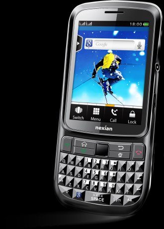 nexian TouchnType black S Nexian NX G790: Padukan Layar Sentuh dan QWERTY mobile gadget