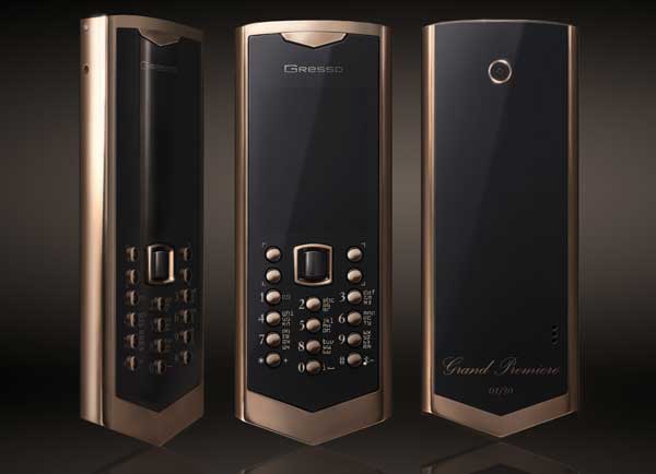 gresso Gresso Grand Premiere: Ponsel Premium Rusia dengan Emas 18 karat mobile gadget