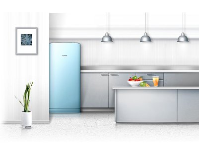 samsung refrigerator rainbow series Samsung Refrigerator Rainbow Series: Lemari Es Satu Pintu Warna Warni home gadget