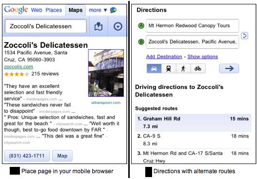 Google Maps for Mobile Browser 02