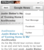 Justin Beiber Blackberry App 01