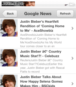 Justin Beiber Blackberry App 04