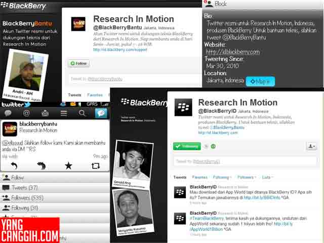 RIM Luncurkan Akun Resmi Twitter untuk BlackBerry Indonesia 20 BB