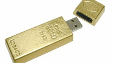 22 Gold ignot USB drive