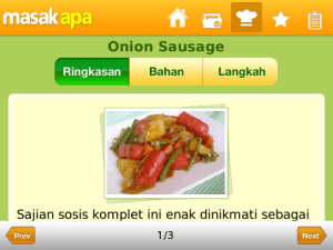 Masak Apa dan Sajian Sedap: Membuat Anda Jadi Koki Handal Berbekal Blackberry 21 Masak Apa
