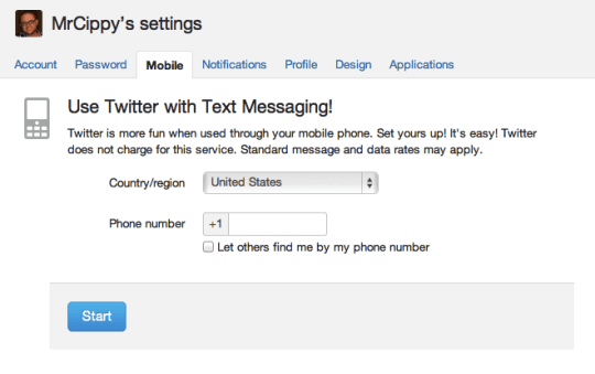 Tips : Langkah Mudah Aktivasi Notifikasi Twitter ke Pesan Singkat (SMS) 19 Twitter SMS Alerts 2