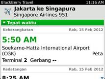 Blackberry Travel App 9