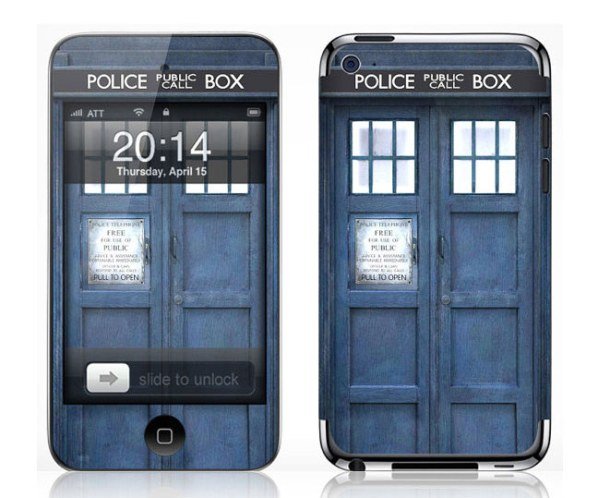 Doctor Who Tardis Police Box iPod Skin