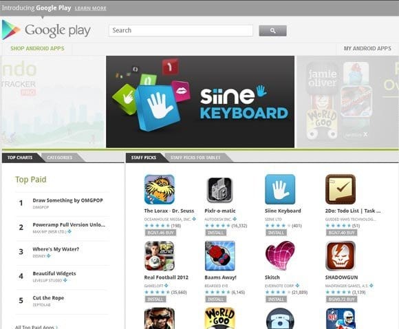 Google Play: Gabungkan Aplikasi, Games Musik, Video dan Buku dalam Satu Nama 27 Google Play