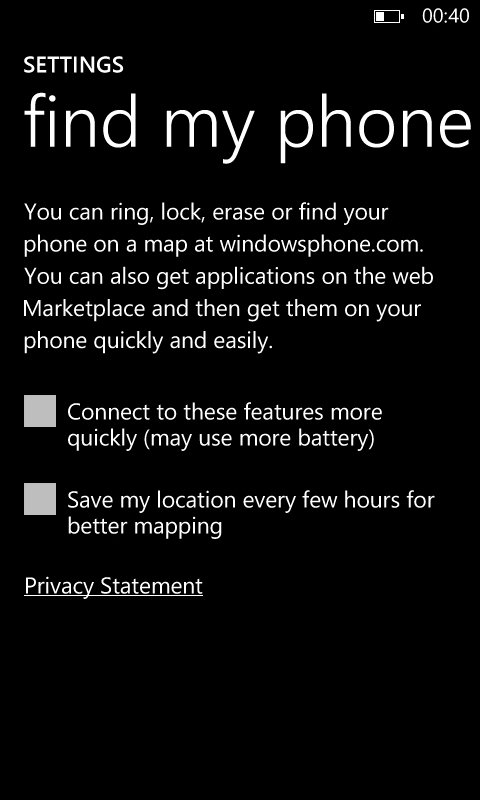Securing Lumia 7