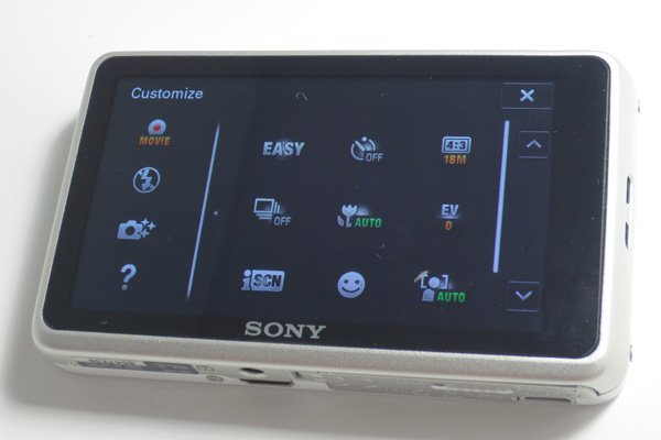 Sony Cybershot TX 66 kustomisasi shorcut