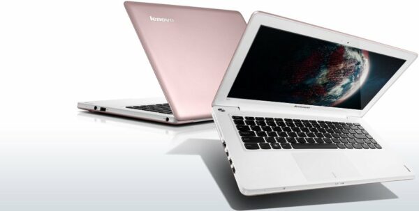 IdeaPad U310 Laptop PC Metallic Pink Front Back View 7L 940x475