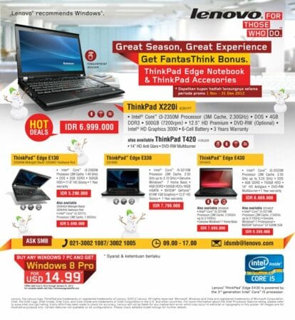 Promo thinkPad Promo thinkPad