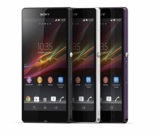 sony Xperia Z color range