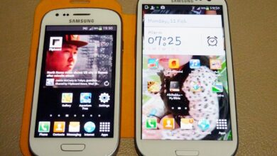 Perbandingan ukuran Samsung Galaxy S3 mini dan S3