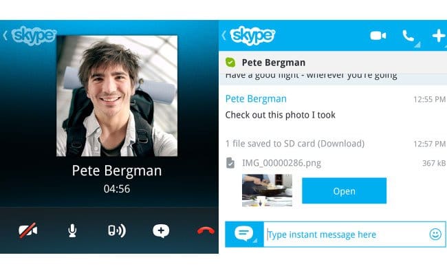Skype Telah Hadir Untuk BlackBerry 10 21 Skype BlackBerry 10 Preview