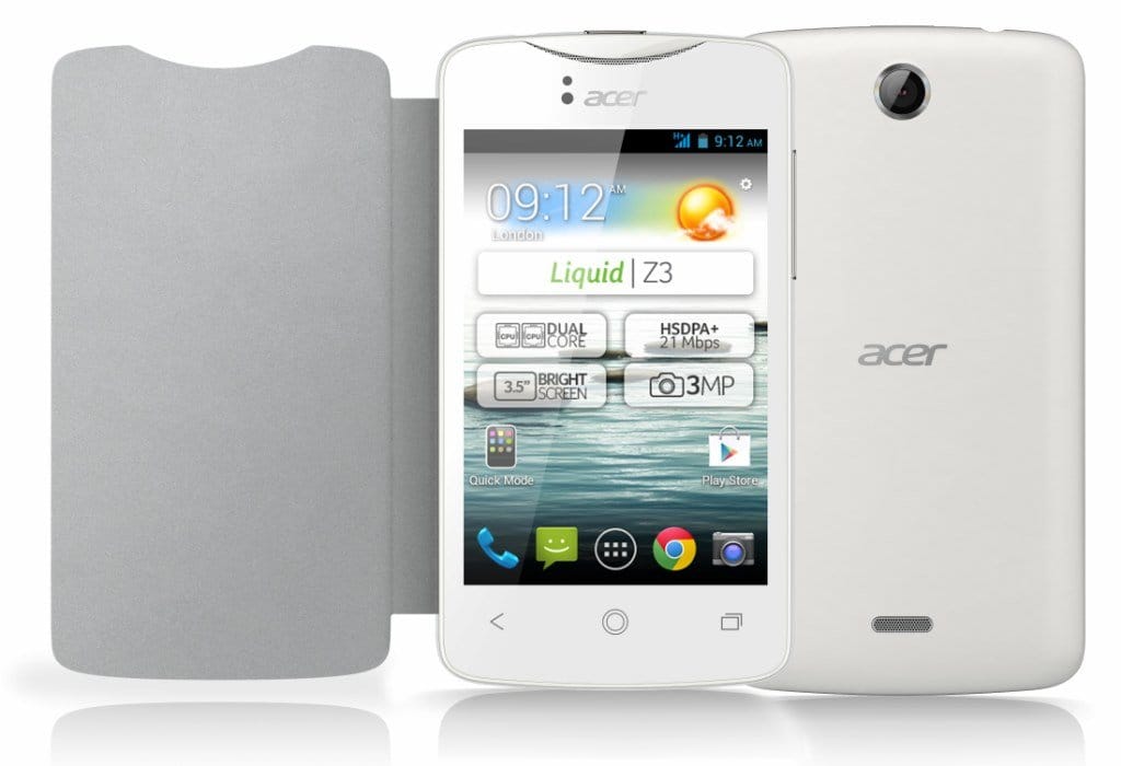 acer liquid z3 white