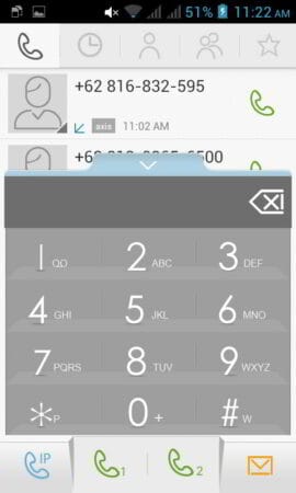 screenshot dialer screen lenovo a390 1