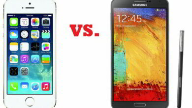 note 3 vs iphone 5s