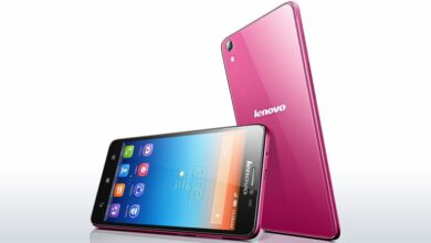 lenovo smartphone s850 pink front back 1