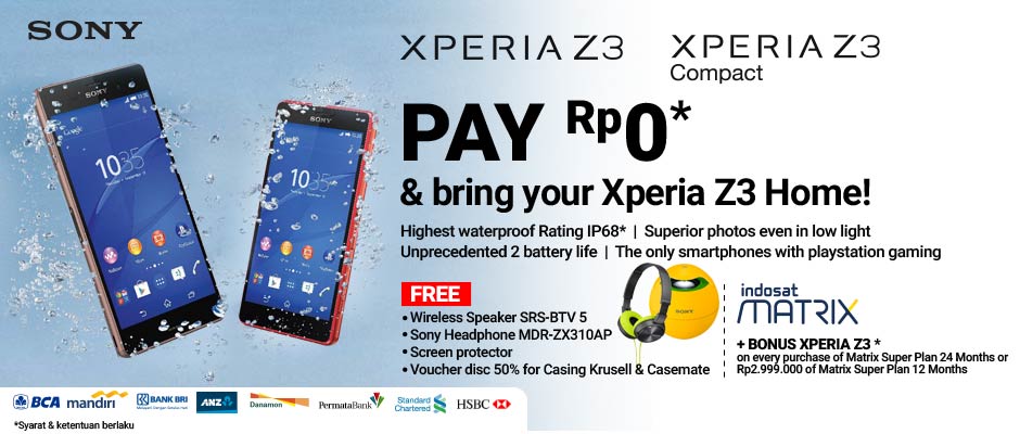 Sony Resmikan Kehadiran 3 Anggota Keluarga Xperia Z3 di Indonesia 19 preorder sony z3 blibli