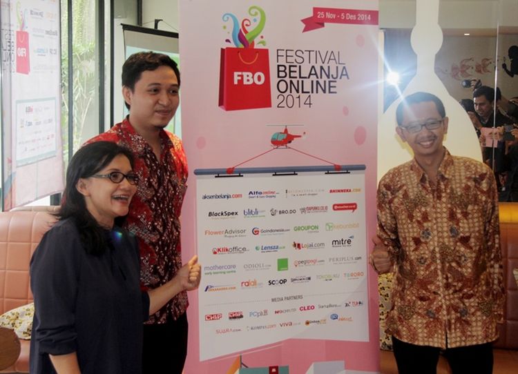 Pembicara Festival Belanja Online 2014 (ki-ka) Anti Ariandini, Muhammad Arif, Tabah Yudhananto