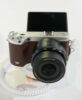 samsung nx500 coklat depan