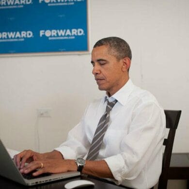 barack obama using mac