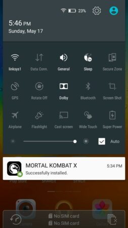 notification a7000 notification a7000