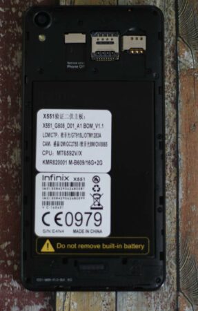 infinix hotnote x551 baterai