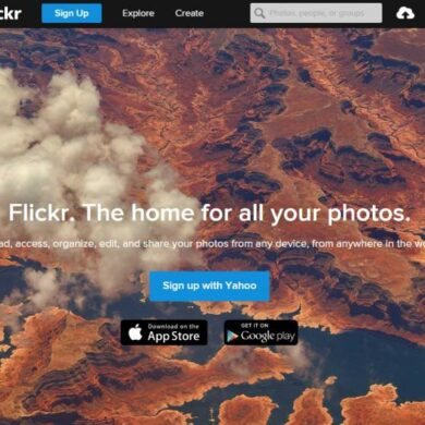 layar utama flickr