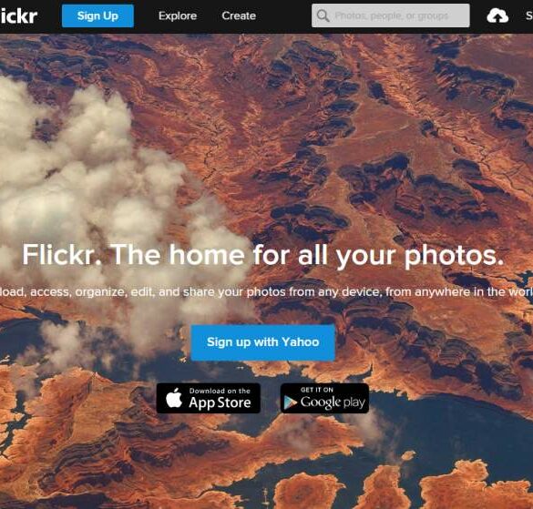 3 Langkah Mudah Melakukan Backup Foto dan Video di Ponsel Android dengan Flickr 19 layar utama flickr