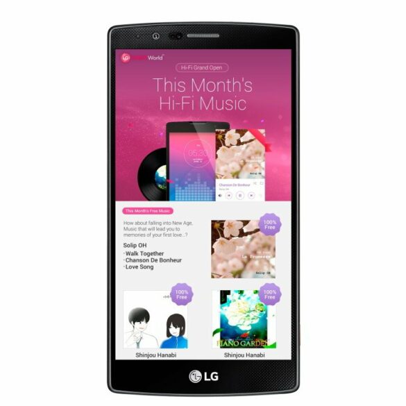 Hi Fi Music Service on LG SmartWorld