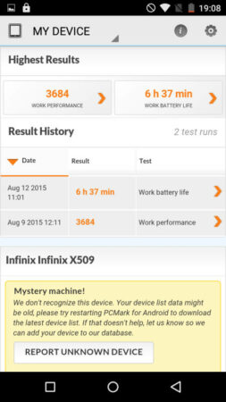 pcmark infinix zero 2