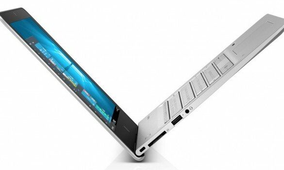 hp envy 13 right facing angled