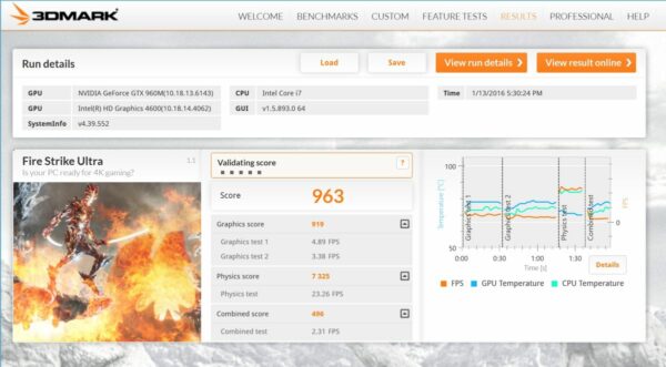 3DMark Firestrike Ultra 3DMark Firestrike Ultra