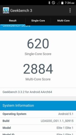 Benchmark Leagoo Elite 1 4 Benchmark Leagoo Elite 1 4