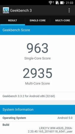 Benchmark Zenfone 2 Deluxe SE 1