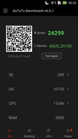Asus Zenfone Max Antutu
