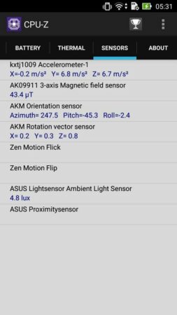Asus Zenfone Max CPU Z 3