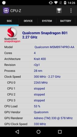 Review YotaPhone 2 38 YotaPhone 2 CPU Z 1