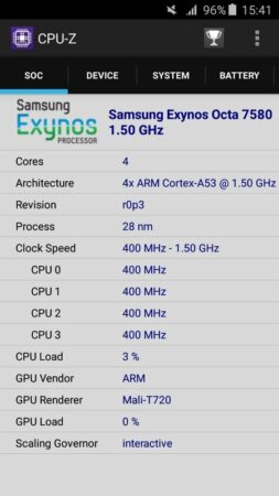 Review Samsung Galaxy A3 (2016) 35 CPU Z Galaxy A3 2016 2