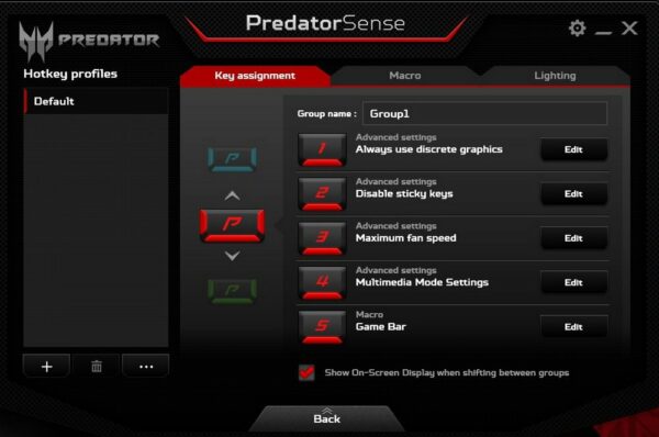 PREDATOR SENSE 2