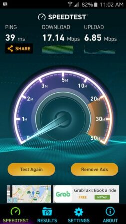 Speedtest Smartfren 4G di Cileungsi