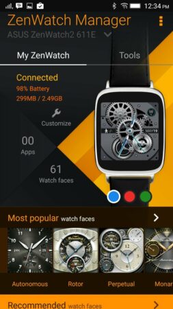 ASUS ZENWATCH MAnager 1